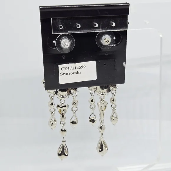 Jim Ball Red Swarovski Crystal Chandelier Statement Earrings NEW CHRISTMAS - Picture 3 of 4